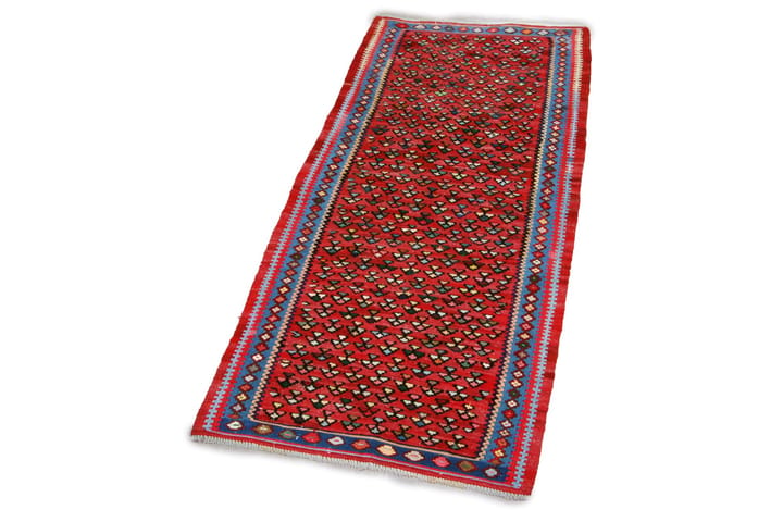 Käsinsolmittu Persialainen matto 100x226 cm Kelim - Punainen/Sininen - Kodintekstiilit & matot - Matto - Itämainen matto - Kelim-matto