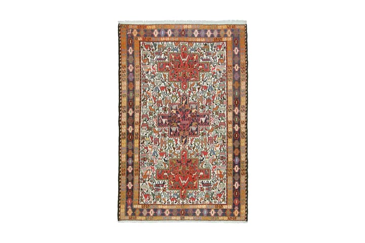 Käsinsolmittu Persialainen matto Varni 127x196 cm Kelim - Monivärinen - Kodintekstiilit - Matot - Itämainen matto - Kelim-matto