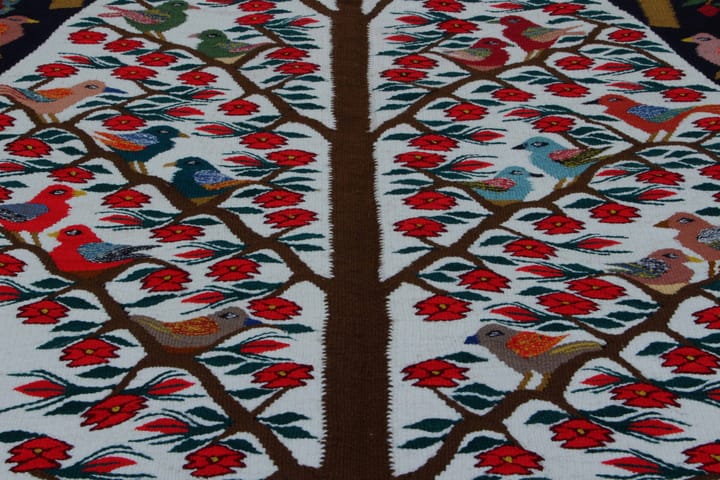 Käsinsolmittu Ylellinen Persialainen Matto 105x190 cm Kelim - Beige/Sininen - Kodintekstiilit - Matot - Itämainen matto - Kelim-matto