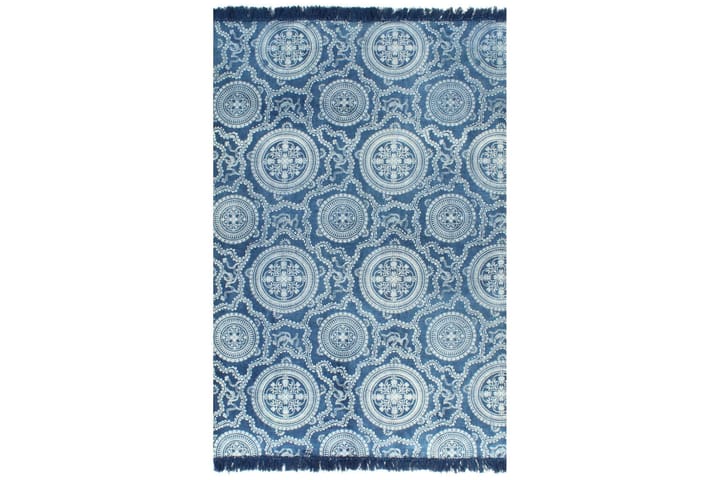 Kelim-matto puuvilla 120x180 cm kuviolla sininen - Sininen - Kodintekstiilit & matot - Matto - Itämainen matto - Kelim-matto