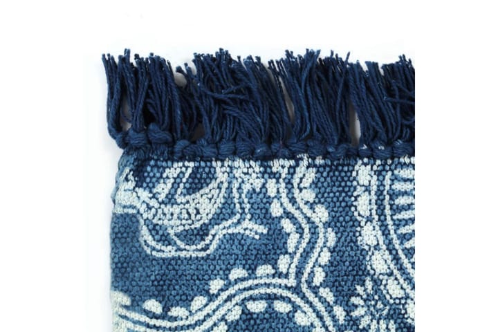 Kelim-matto puuvilla 120x180 cm kuviolla sininen - Sininen - Kodintekstiilit & matot - Matto - Itämainen matto - Kelim-matto
