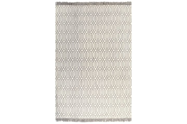 Kelim matto puuvilla 160x230 cm kuviolla harmaanruskea - Ruskea - Kodintekstiilit - Matot - Itämainen matto - Patchwork-matto
