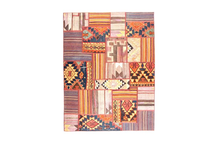 Käsinsolmittu Persialainen matto 130x168 cm Kelim - Monivärinen - Kodintekstiilit - Matot - Itämainen matto - Patchwork-matto
