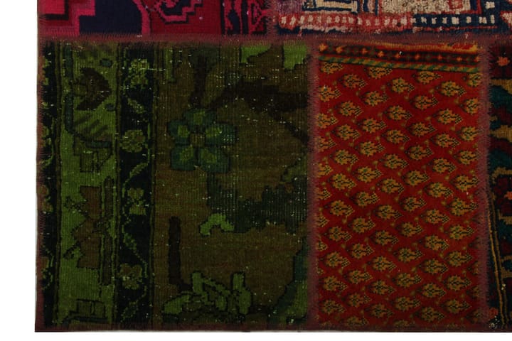 Käsinsolmittu Persialainen Matto Tilkku 172x225 cm - Monivärinen - Kodintekstiilit - Matot - Itämainen matto - Patchwork-matto