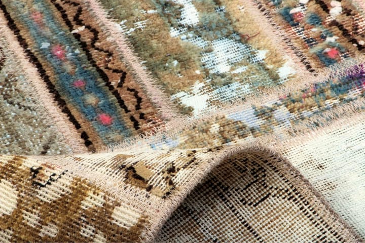 Käsinsolmittu Persialainen Matto Tilkku 175x227 cm - Monivärinen - Kodintekstiilit - Matot - Itämainen matto - Patchwork-matto