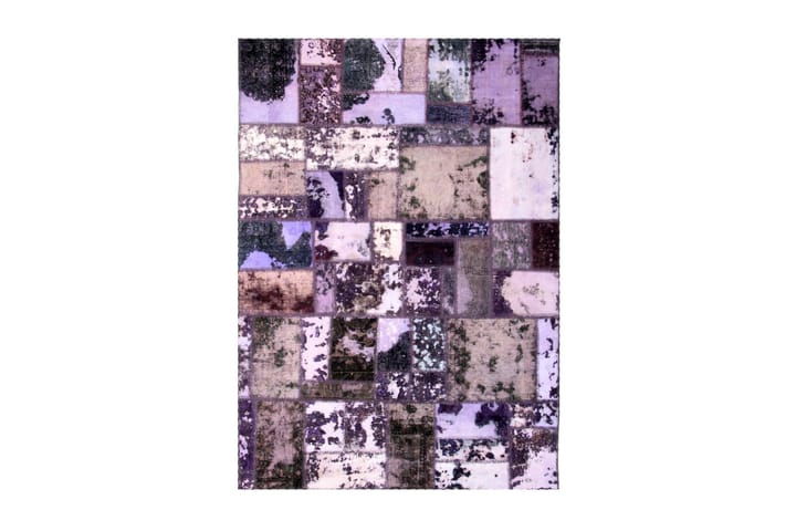 Käsinsolmittu Persialainen Tilkku Villamatto 164x231cm Lanka - Monivärinen - Kodintekstiilit - Matot - Itämainen matto - Patchwork-matto