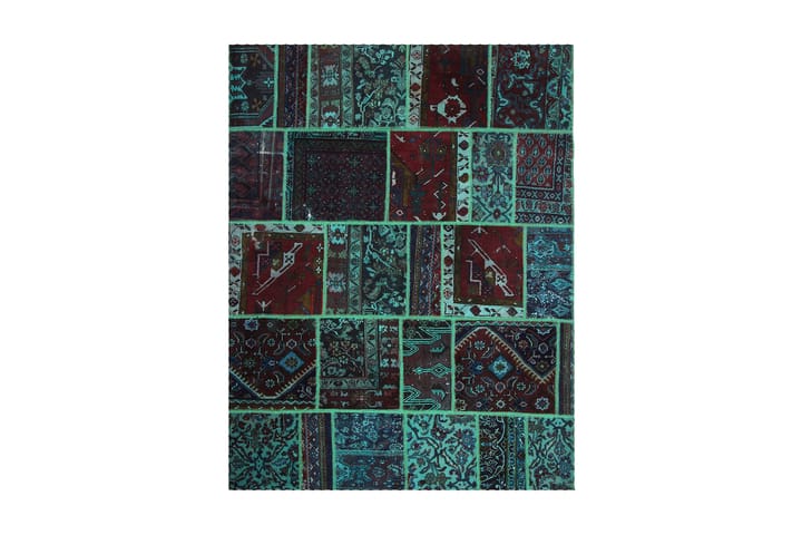Käsinsolmittu Tilkkumatto Villa/Lanka Moniväri 167x220cm - Monivärinen - Kodintekstiilit - Matot - Itämainen matto