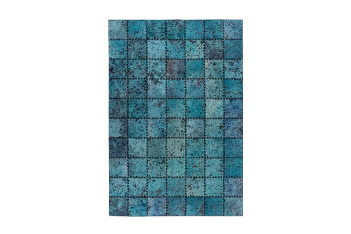 Matto Dulvabier Fohav 120x170 cm Turkoosi/Nahka - D-Sign - Kodintekstiilit - Matot - Moderni matto - Kuviollinen matto