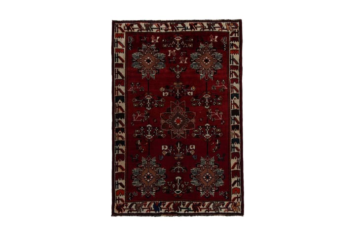 Käsinsolmittu persialainen matto 118x177 cm - Punainen/Beige - Kodintekstiilit - Matot - Itämainen matto - Kelim-matto