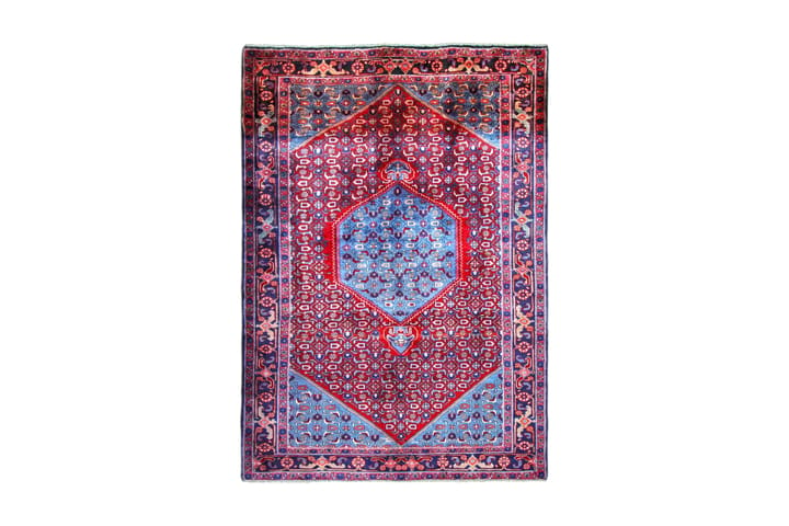 Käsinsolmittu Persialainen Matto 126x183 cm Kelim - Punainen/Tummansininen - Kodintekstiilit & matot - Matto - Itämainen matto