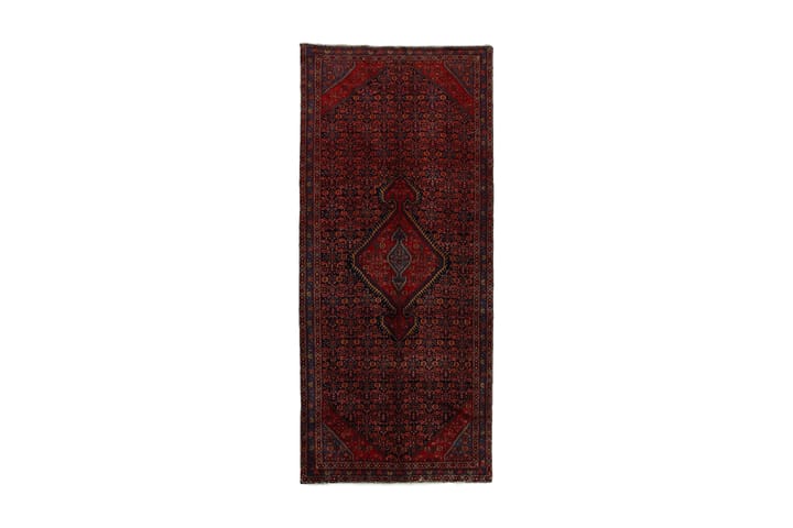 Käsinsolmittu persialainen matto 130x297 cm - Tummansininen / Punainen - Kodintekstiilit - Matot - Itämainen matto