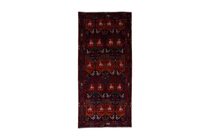 Käsinsolmittu persialainen matto 138x298 cm - Punainen/Vihreä - Kodintekstiilit & matot - Matto - Itämainen matto