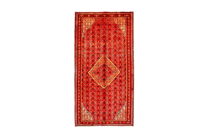 Käsinsolmittu persialainen matto 147x295 cm - Kupari/Punainen - Kodintekstiilit - Matot - Itämainen matto