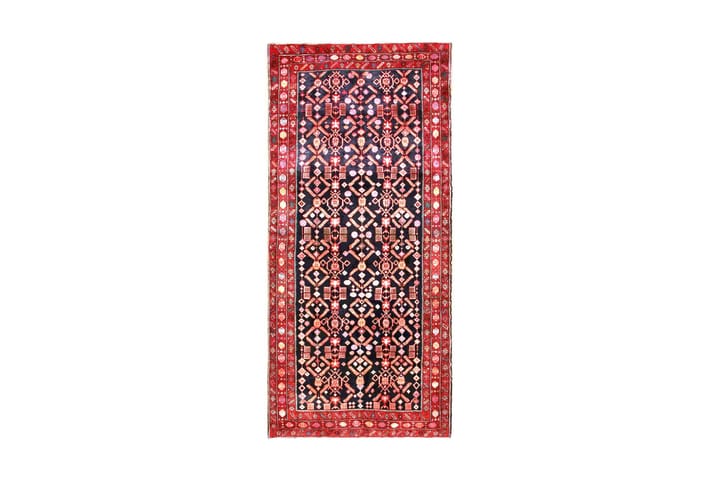 Käsinsolmittu persialainen matto 150x330 cm - Tummansininen / Punainen - Kodintekstiilit - Matot - Itämainen matto