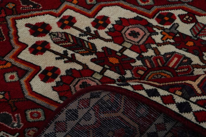 Käsinsolmittu persialainen matto 152x287 cm - Punainen/Beige - Kodintekstiilit & matot - Matto - Itämainen matto