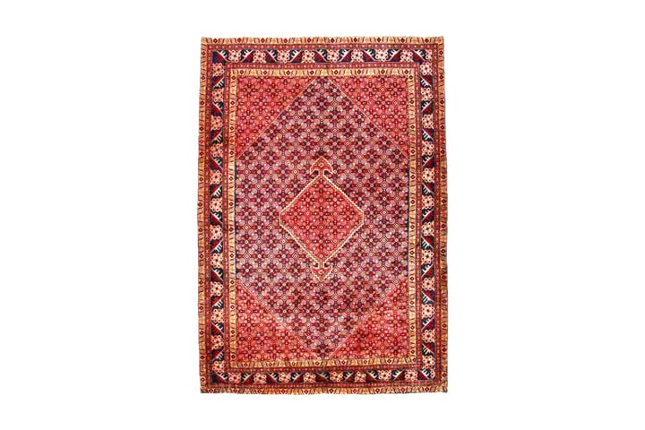 Käsinsolmittu persialainen matto 193x283 cm - Punainen/Tummansininen - Kodintekstiilit & matot - Matto - Itämainen matto
