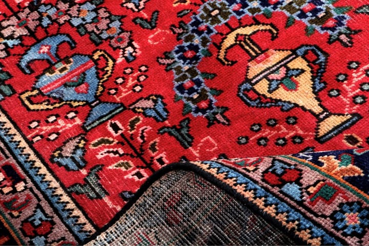 Käsinsolmittu Persialainen Matto 200x283 cm Kelim - Punainen/Tummansininen - Kodintekstiilit & matot - Matto - Itämainen matto