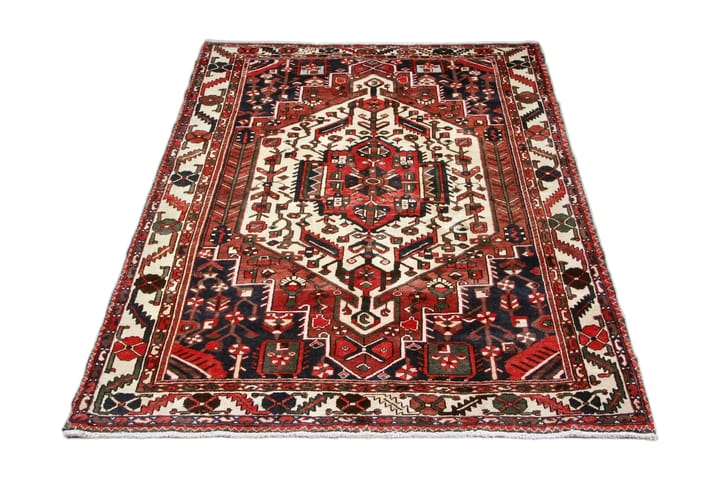 Käsinsolmittu persialainen matto 200x293 cm - Punainen/Beige - Kodintekstiilit - Matot - Itämainen matto