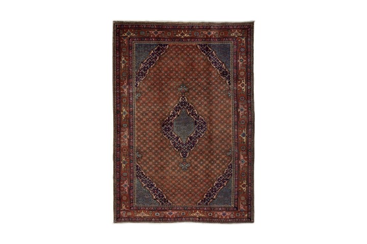Käsinsolmittu persialainen matto 201x283 cm - Kupari / Sininen - Kodintekstiilit & matot - Matto - Itämainen matto