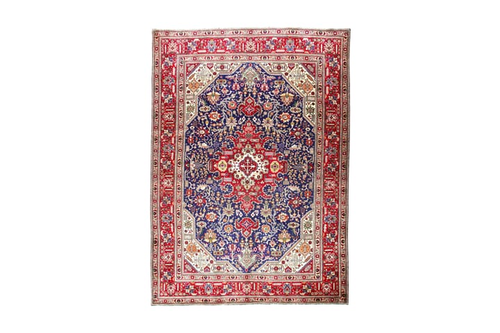 Käsinsolmittu persialainen matto 203x265 cm - Punainen/Tummansininen - Kodintekstiilit - Matot - Itämainen matto