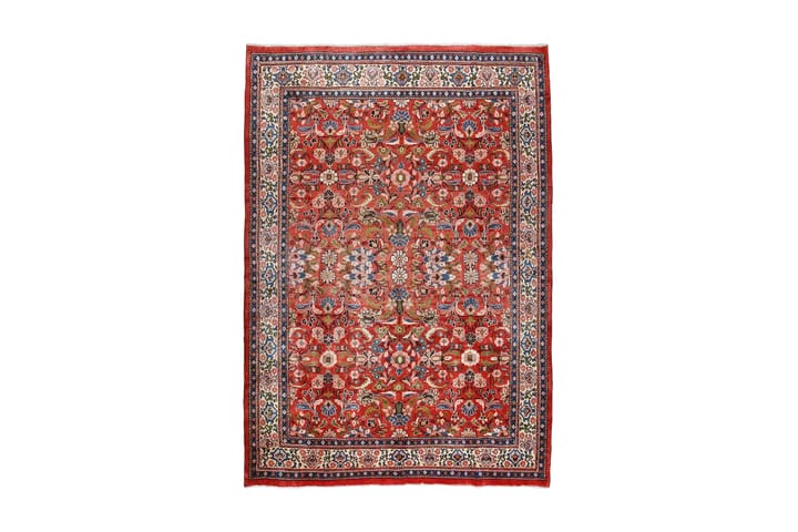 Käsinsolmittu persialainen matto 206x306 cm - Punainen/Beige - Kodintekstiilit & matot - Matto - Itämainen matto - Patchwork-matto