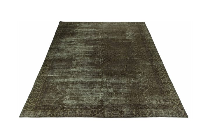 Käsinsolmittu Persialainen matto 281x353 cm Vintage - Tummanvihreä / Kulta - Kodintekstiilit - Matot - Itämainen matto