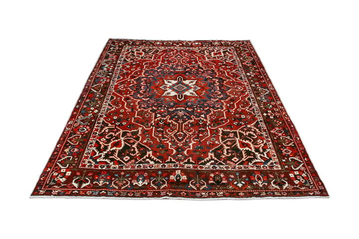 Käsinsolmittu persialainen matto 306x386 cm - Punainen/Tummansininen - Kodintekstiilit & matot - Matto - Itämainen matto