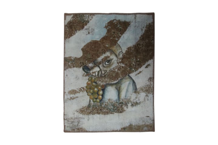 Käsinsolmittu Persialainen matto 80x109 cm Vintage - Beige / Ruskea - Kodintekstiilit - Matot - Itämainen matto