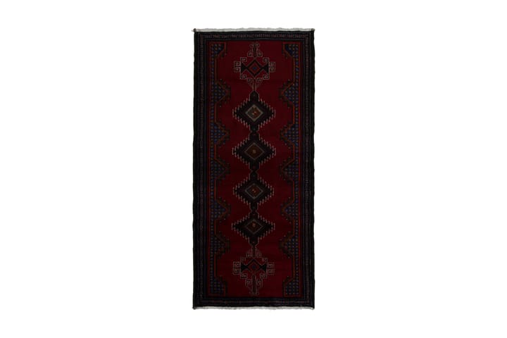 Käsinsolmittu Persialainen matto 85x203 cm Kelim - Punainen / Musta - Kodintekstiilit - Matot - Moderni matto - Räsymatto