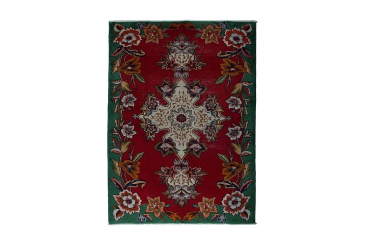 Käsinsolmittu Persialainen Patina matto 146x202 cm - Punainen/Vihreä - Kodintekstiilit - Matot - Moderni matto - Käytävämatto