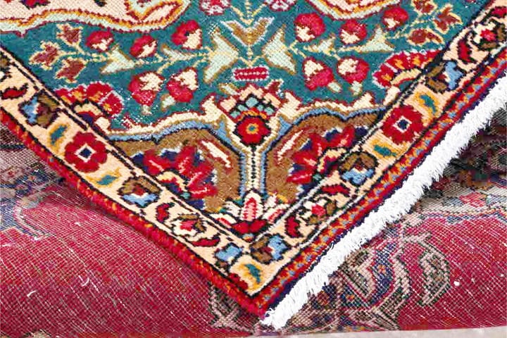 Käsinsolmittu Persialainen Patina matto 156x244 cm - Punainen / Turkoosi - Kodintekstiilit & matot - Matto - Itämainen matto