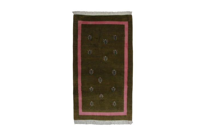 Käsinsolmittu Persialainen Villamatto 150x198 cm Kelim - Vihreä / Vaaleanpunainen - Kodintekstiilit - Matot - Itämainen matto