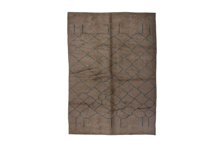 Käsinsolmittu Persialainen Villamatto 200x285 cm Gabbeh Shir - Sininen/Beige - Kodintekstiilit - Matot - Itämainen matto - Kelim-matto