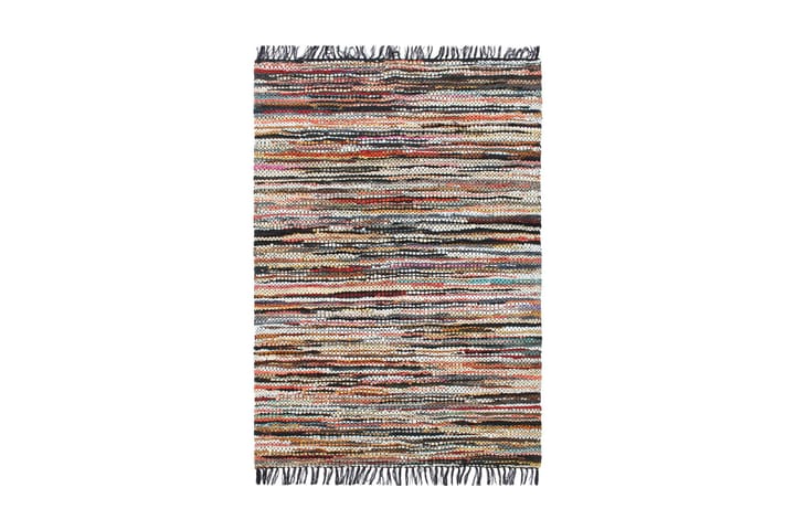 Käsin kudottu chindi-matto nahka 190x280 cm monivärinen - Monivärinen - Kodintekstiilit - Matot - Käsintehdyt matot