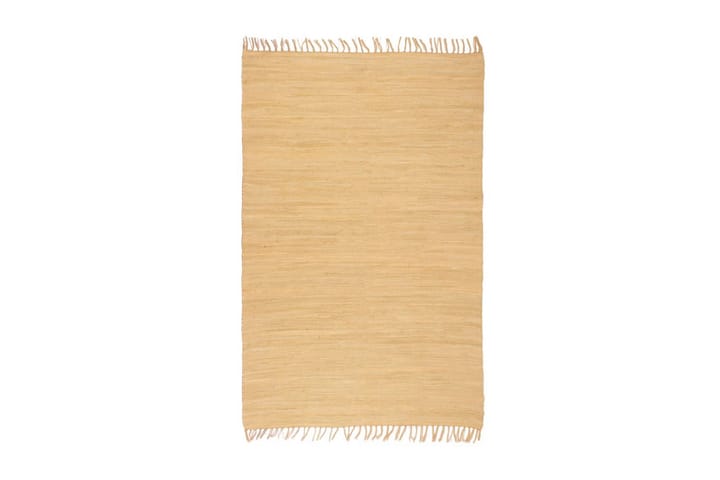 Käsin kudottu Chindi-matto puuvilla 160x230 cm beige - Beige - Kodintekstiilit - Matot - Moderni matto - Puuvillamatto