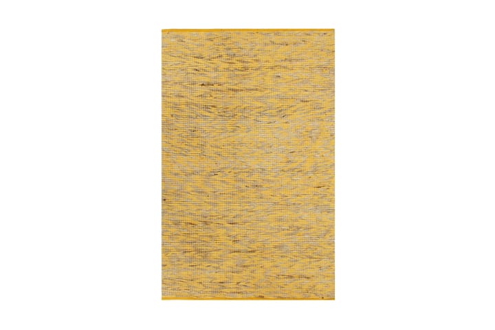 Käsintehty juuttimatto keltainen ja luonnollinen 80x160 cm - Keltainen - Kodintekstiilit - Matot - Moderni matto - Sisalmatto