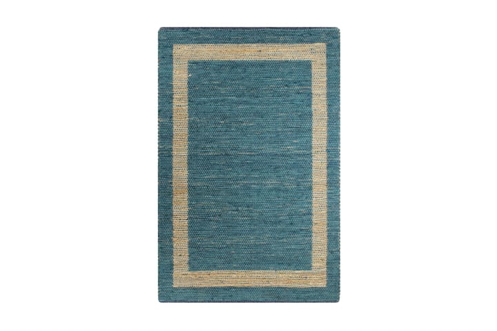 Käsintehty juuttimatto sininen 80x160 cm - Sininen - Kodintekstiilit & matot - Matto - Käsintehdyt matot