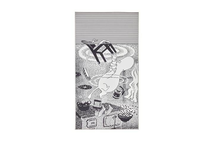 Matto Tulva 80x200 cm Mustavalkoinen - Vallila - Kodintekstiilit & matot - Matto - Tasokudotut matot