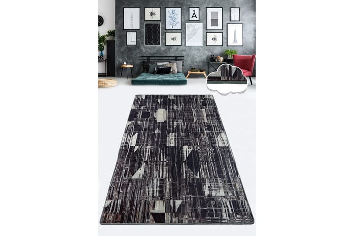 Matto Chilai 120x180 cm - Musta / Valkoinen - Kodintekstiilit - Matot - Moderni matto - Kuviollinen matto