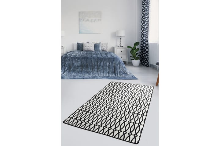 Matto Chilai 120x180 cm - Musta/Valkoinen - Kodintekstiilit - Matot - Moderni matto - Kuviollinen matto
