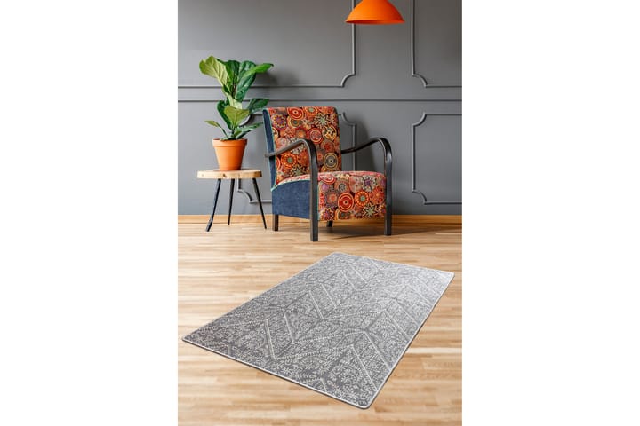 Matto Chilai 150x300 cm - Harmaa - Kodintekstiilit - Matot - Moderni matto - Kuviollinen matto