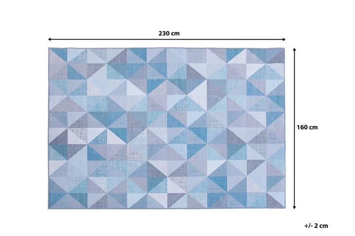 Matto Karpete 160x230 - Sininen - Kodintekstiilit - Matot - Moderni matto - Kuviollinen matto