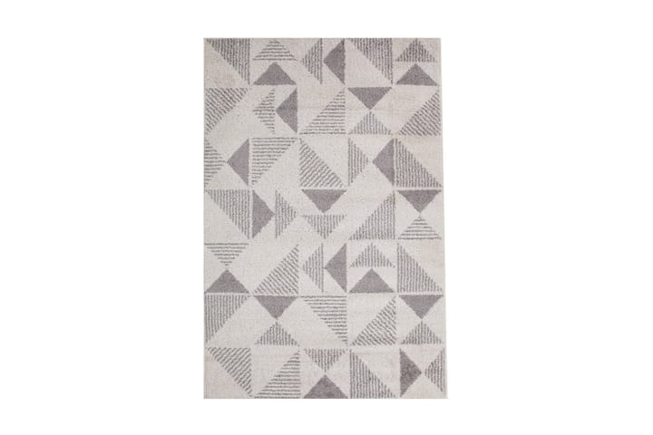 Matto Lotto-2 100x150 cm Vaaleanharmaa/Valkoinen - Kodintekstiilit - Matot - Moderni matto - Kuviollinen matto