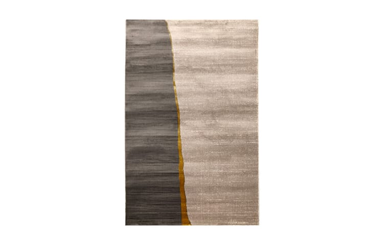 Matto Tacettin 150x230 cm - Kulta/Harmaa - Kodintekstiilit - Matot - Moderni matto - Käytävämatto