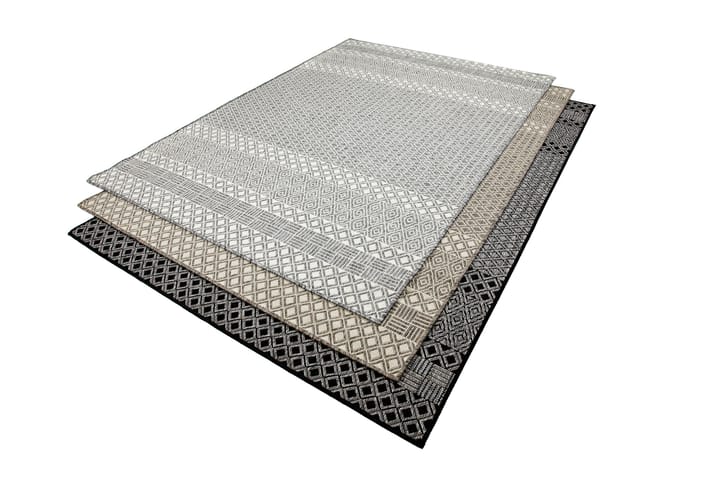 Matto Talli 133x190 - musta - Kodintekstiilit - Matot - Moderni matto - Kuviollinen matto