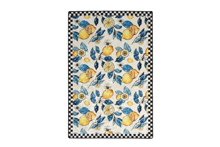 Matto Zitroun 120x180 cm - Monivärinen / Sametti - Kodintekstiilit - Matot - Moderni matto - Kuviollinen matto