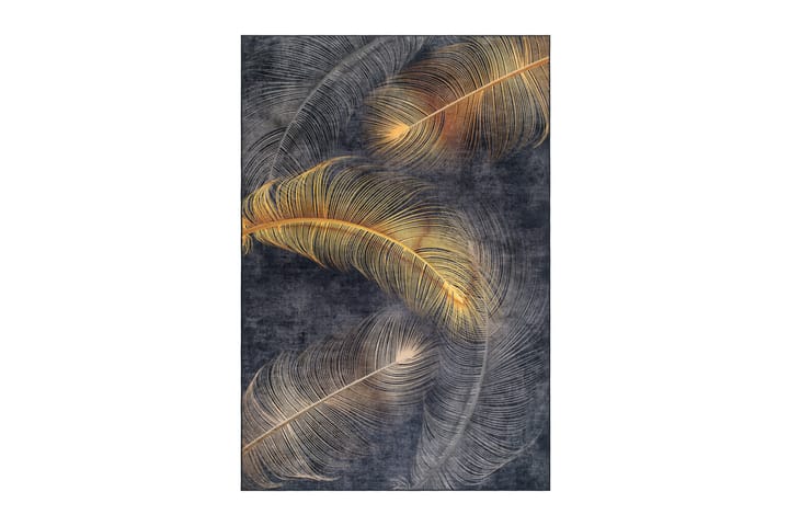 Wilton-matto Raven Feather 160x230 cm Painettu Matto Pestävä - Hiili - Kodintekstiilit & matot - Matto - Isot matot