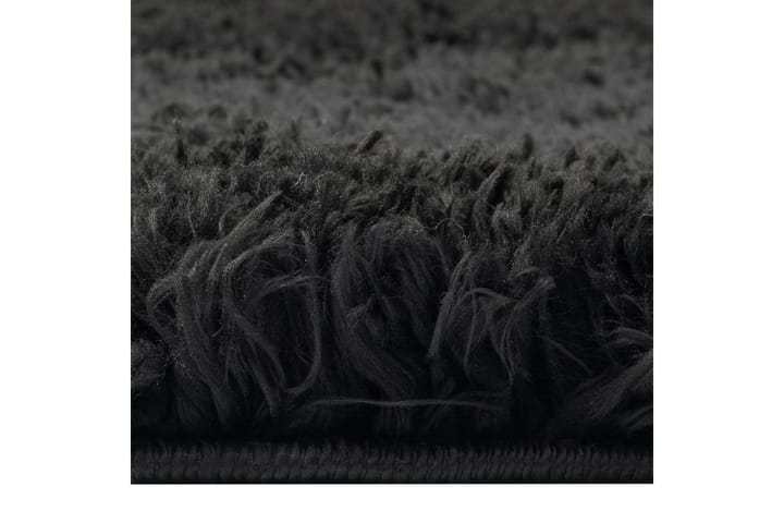 Korkeanukkainen Shaggy matto musta 140x200 cm 50 mm - Musta - Kodintekstiilit & matot - Matto - Moderni matto - Nukkamatto