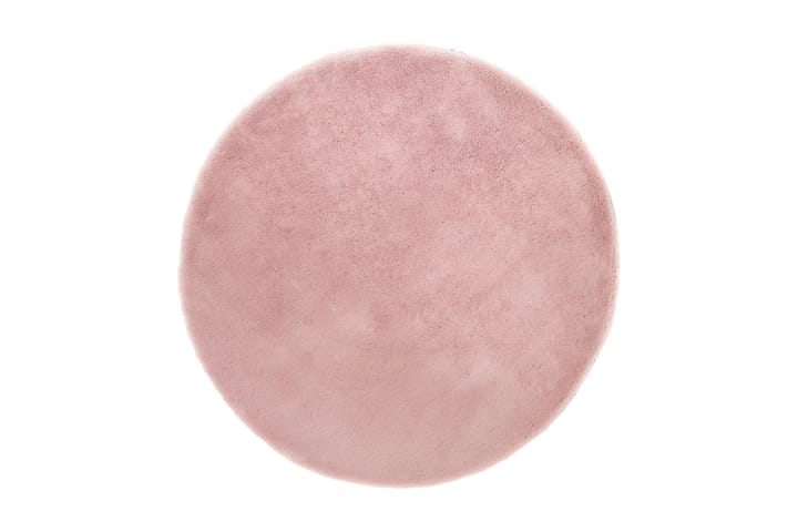 Matto Super Cozy Pyöreä 200 cm - Vaaleanpunainen - Kodintekstiilit - Verhot - Sivuverho - Verho nauhakujalla