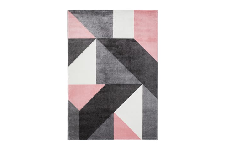 Nukkamatto Enjoy Rubi 160x230 cm - Vaaleanpunainen - Kodintekstiilit - Matot - Moderni matto - Kuviollinen matto